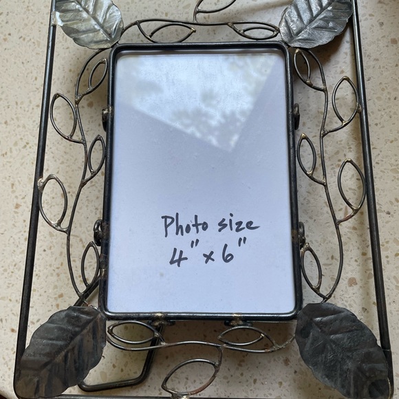 Picture frame made of metal with ivy design - Picture 3 of 8